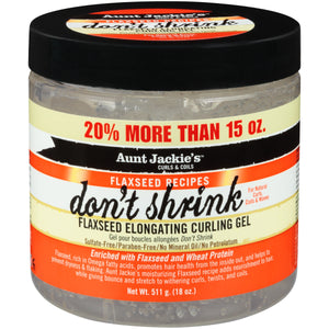 Aunt Jackie's- Curls & Coils/Flaxseed Recipes Don't Shrink 15 oz