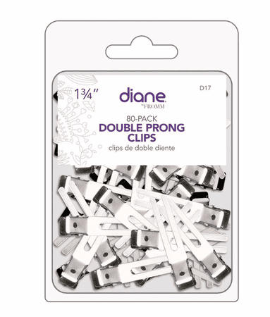 Diane Double Prong Clips 80ct (D17)