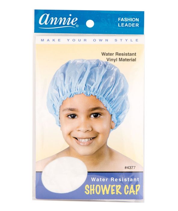 Annie- Water Resistant Shower Cap Black