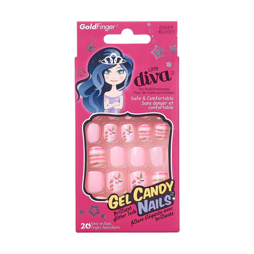 GF Little Diva Stick-on Nails Unicorn (BLDG01)