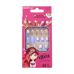 GF Little Diva Stick-on Nails Quiettime (BLL08)