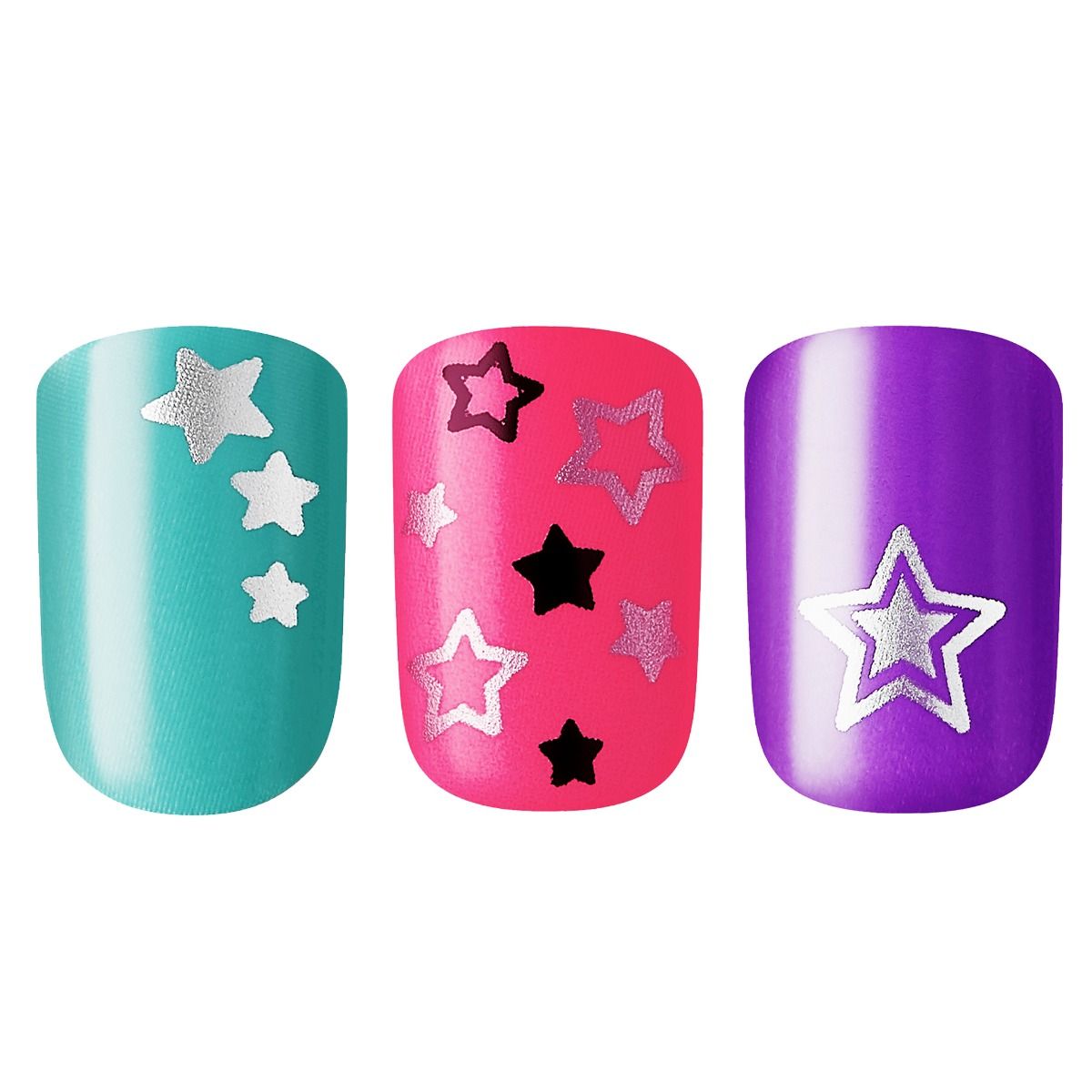 GF Little Diva Stick-on Nails  Stars (BLL09)