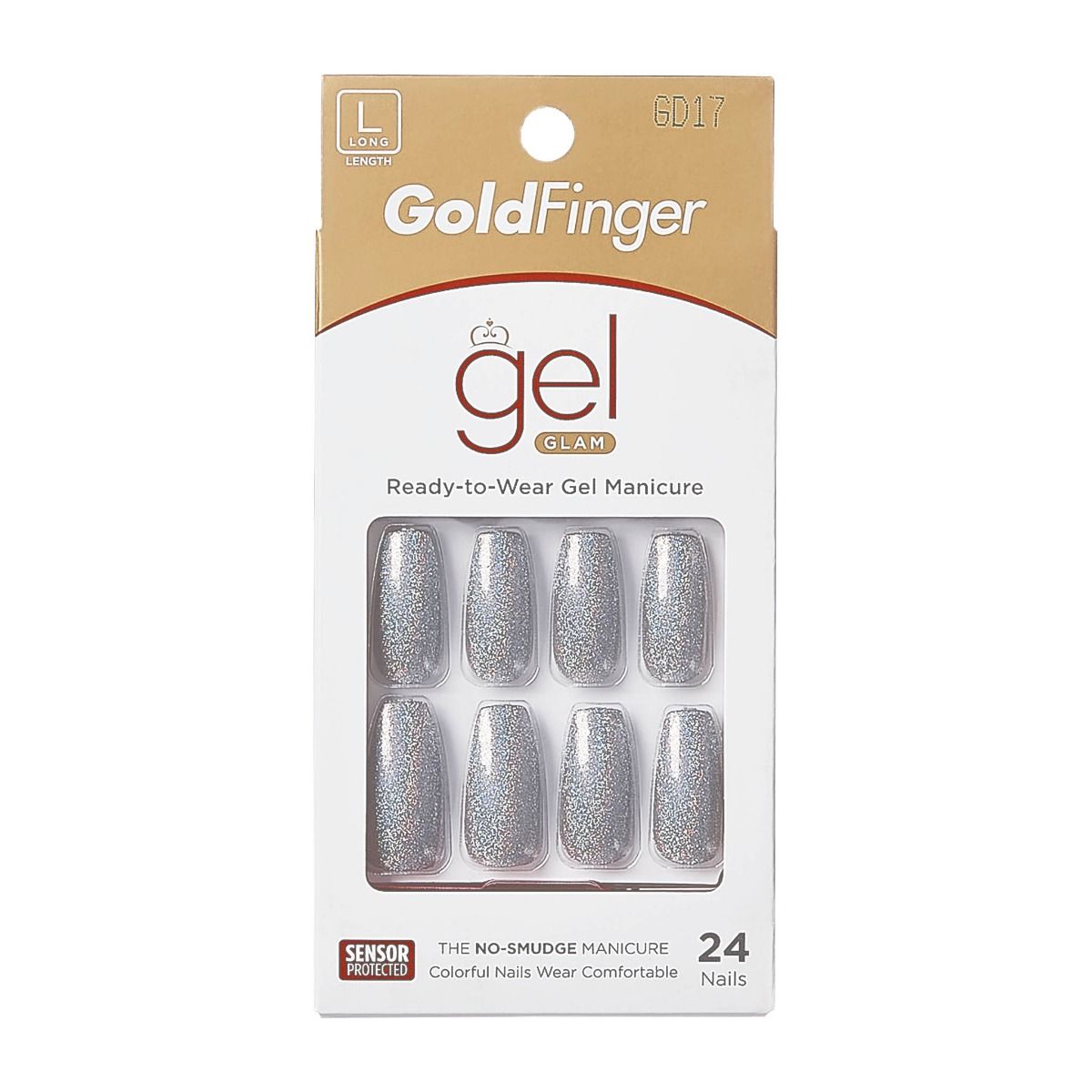 Kiss Goldfinger Gel Glam Press On Nails GD17
