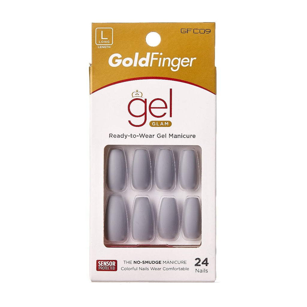 Kiss Goldfinger Gel Glam Press On Nails GFC09