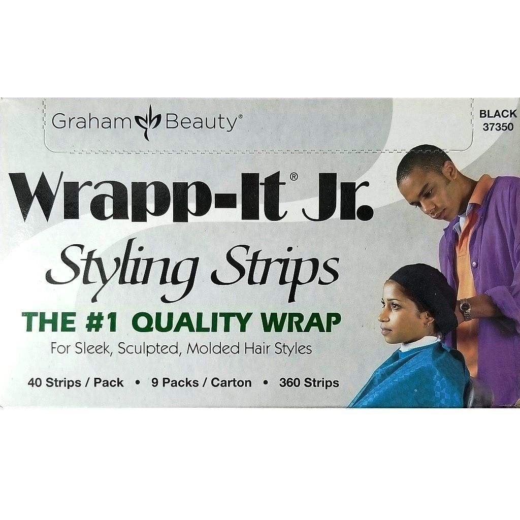 Graham Beauty- Wrapp-It Jr Black Styling Strips Box (9pcs)
