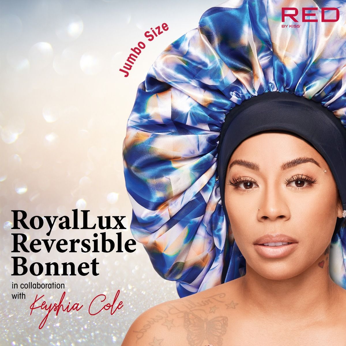 Red by Kiss RoyalLux X Reversible Bonnet Super Jumbo Diamond (HQ76)