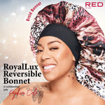 Red by Kiss RoyalLux X Reversible Braid Bonnet Leopard (HQ79)