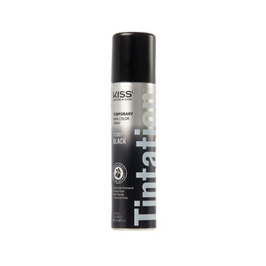 Red by Kiss Tintation Temporary Hair Color Spray Black (TCS01)