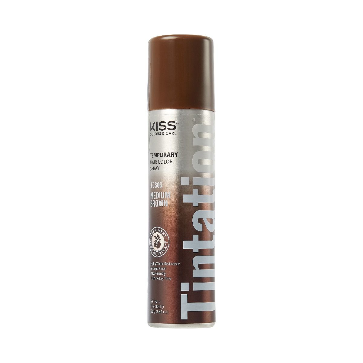 Red by Kiss Tintation Temporary Hair Color Spray Medium Brown (TCS03)