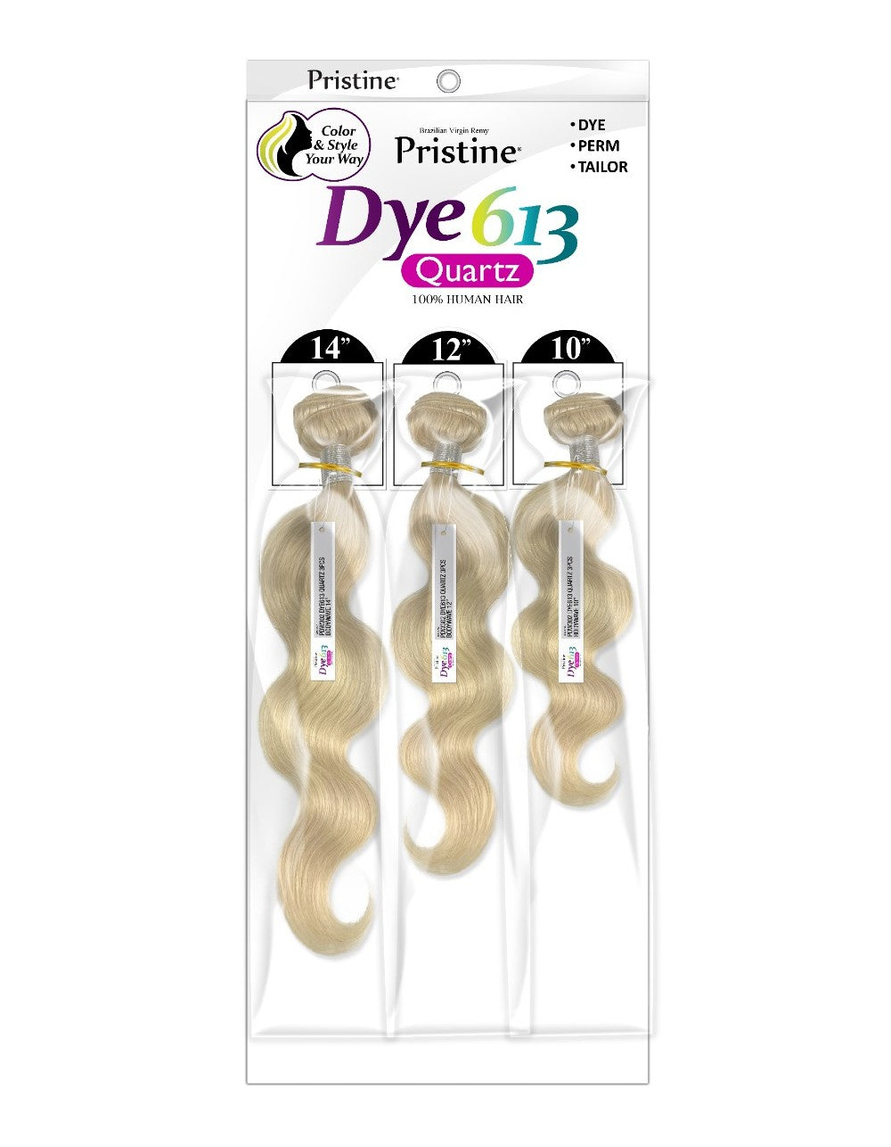 Pristine Dye 613 3PCS + HD Closure Body Wave (PDW401)