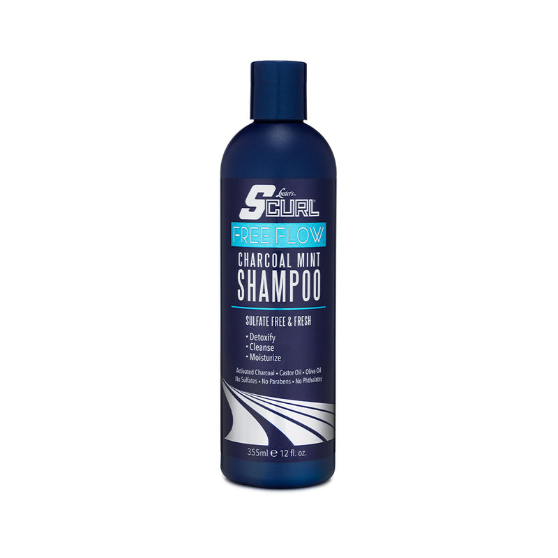 Luster's S-Curl Free Flow Charcoal Mint Shampoo 12oz