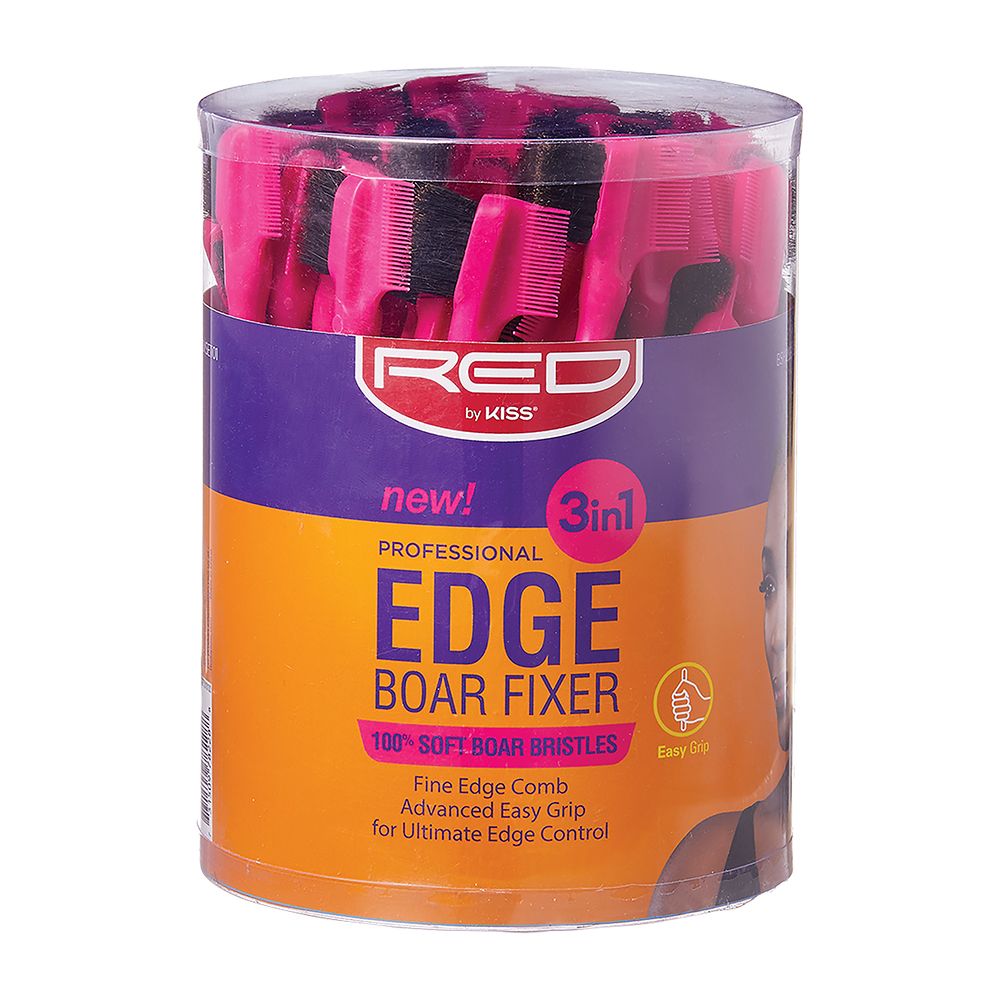Red by Kiss Edge Boar Fixer Fine Edge Comb (BSH28J)