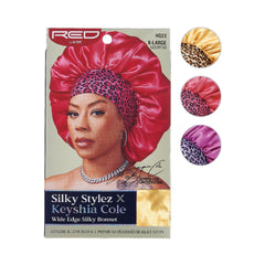 Red by Kiss Silky Stylez X Keyshia Cole Wide Edge Silky Bonnet X-Large Assorted (HQ22)