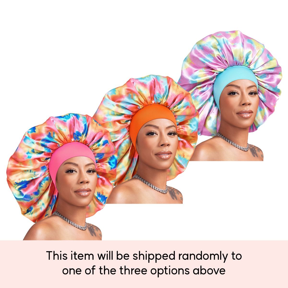 Red by Kiss Silky Stylez X Keyshia Cole Wide Edge Silky Bonnet Super Jumbo Tie Dye (HQ30)