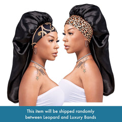 Red by Kiss Silky Stylez X Keyshia Cole Wide Edge Silky Braid Bonnet Black (HQ33)