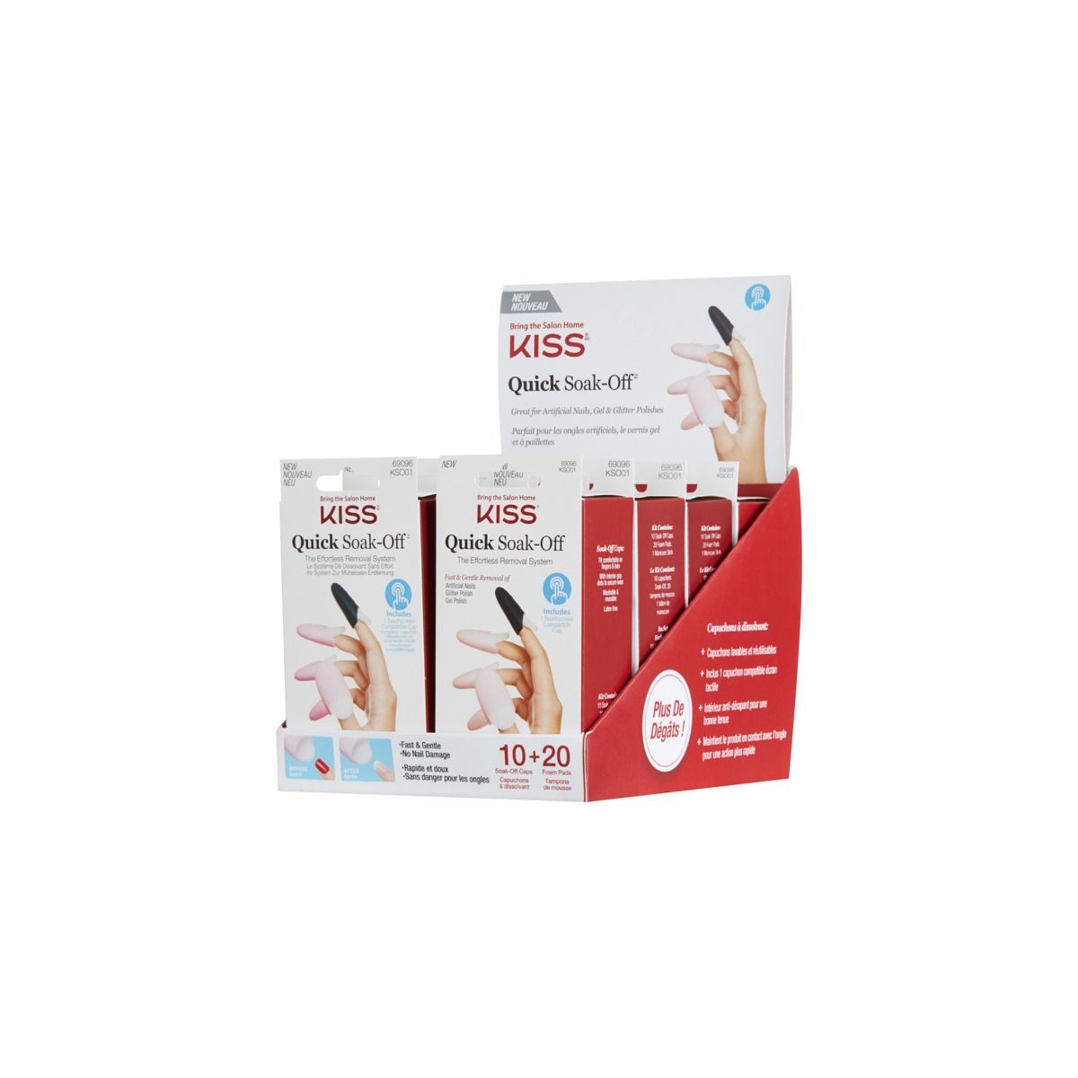 Kiss Soak Off Remover Caps