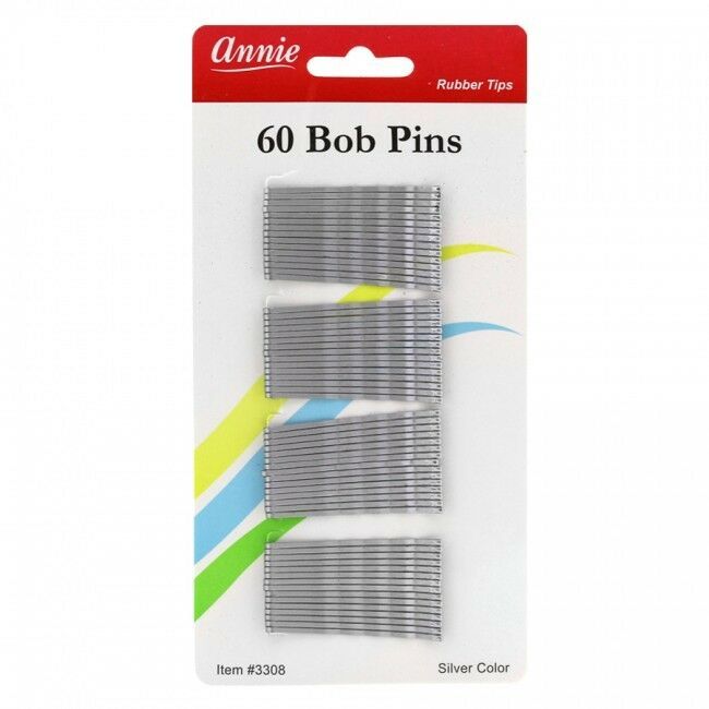 Annie Silver Bob Pins 60ct (3308)