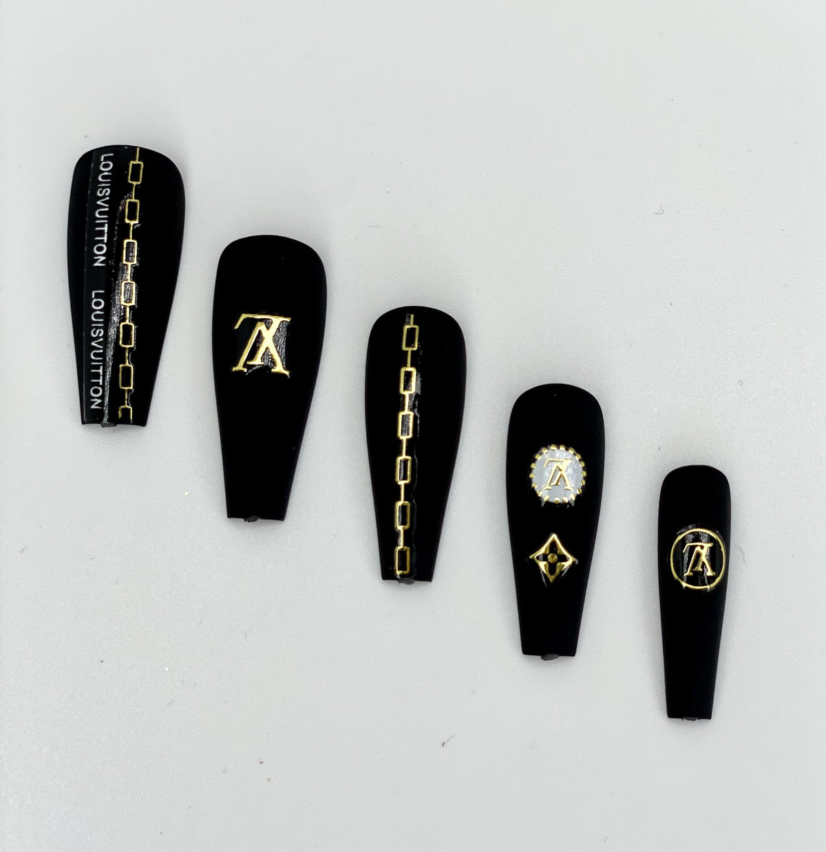 Black Louie Press-On Nails